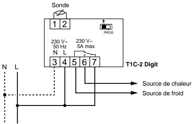 DELTA DORE T1C-2 DIGIT - 4) Raccordement - 1