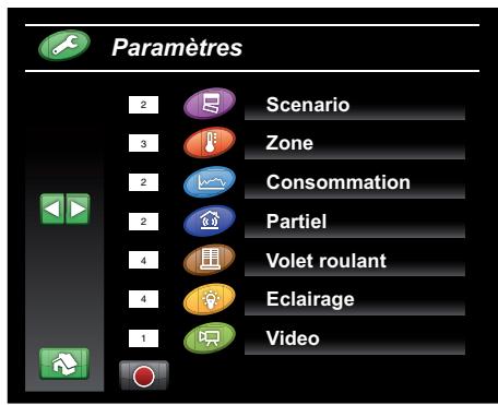 DELTA DORE TYDOM 350 PC - Menu paramètres - 1