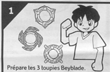 HASBRO BEYBLADE TOPS DRACIEL - TRIPLE RONDE Ton adversaire et toi vous affrontez avec chacun 3 toupies BEYBLADE, pour trois fois plus d'action! - 1