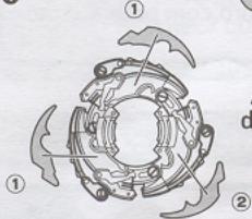 HASBRO BEYBLADE TOPS SEABORG 2 - 1 - 3