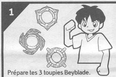 HASBRO BEYBLADE TOPS SEABORG 2 - TRIPLE RONDE Ton adversaire ettoi vous affrontez avec chacun 3 toupies BEYBLADE, pour trois fois plus d'action! - 1