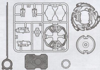 HASBRO BEYBLADE TOPS SEABORG 2 - PIECES: - 1
