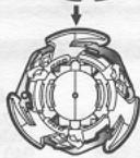 HASBRO BEYBLADE TOPS TRYGLE - MISE EN GARDE: Ne te sers pas des toupies ou des arènes BEYBLADE™ sur une table ou toute autre surface surélevée. - 15