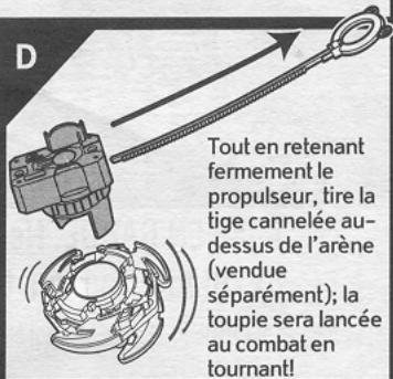 HASBRO BEYBLADE TOPS TRYGLE - MISE EN GARDE: Ne te sers pas des toupies ou des arènes BEYBLADE™ sur une table ou toute autre surface surélevée. - 22