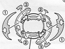 HASBRO BEYBLADE V FORCE BLACK DRANZER A27 82685 - 1 - 2