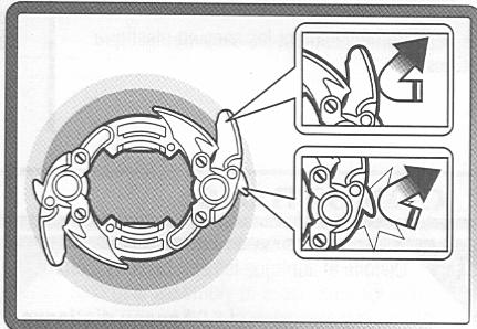 HASBRO BEYBLADE V FORCE WING DEFENSER 31 82679 - FUNCTIONS: - 2