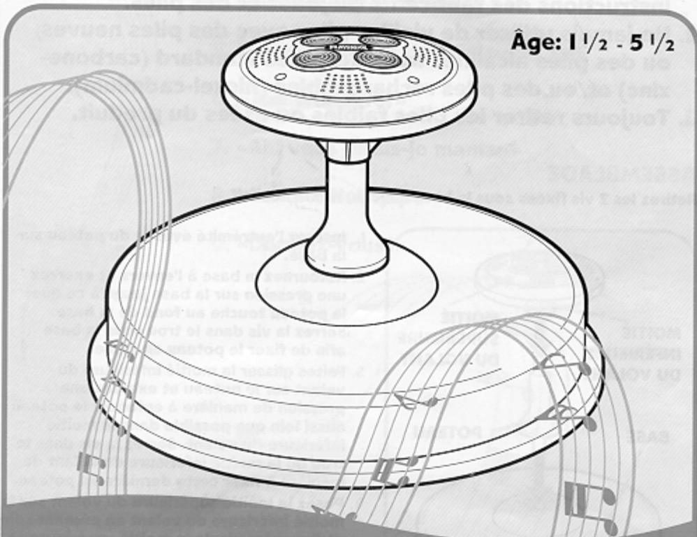 HASBRO MUSIQUE ET LUMIERES SIEGE TOUPIE-SIT N SPIN - Attention: - 1
