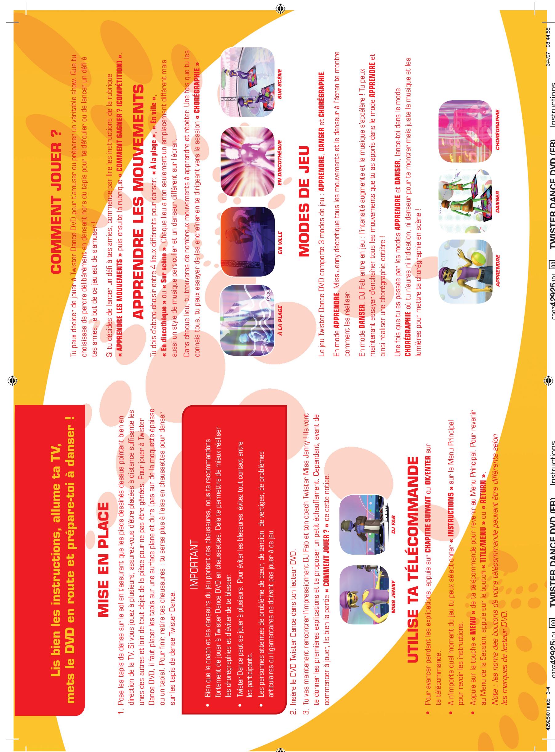 HASBRO TWISTER DANCE DVD - 3