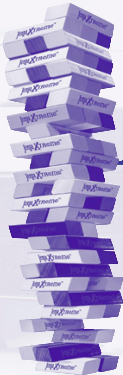 HASBRO JENGA EXTREME 40486 - AGES 12 TO ADULT FOR ANY NUMBER PLAYERS - 1