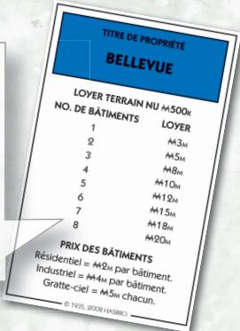 TITRE DE PROPRIETÉ BELLEVUE LOYER TERRAIN NU M500K NO. DE BÂTIMENTS LOYER 1 M3M 2 M5M 3 M8M 4 M10M 5 M12M 6 M15M 7 M18M 8 M20M PRIX DES BÂTIMENTS Résidentiel = M2M par bâtiment. Industriel = M4M par bâtiment. Gratte-ciel = M5M chacun. © 1935, (2008) N/A/SBRC