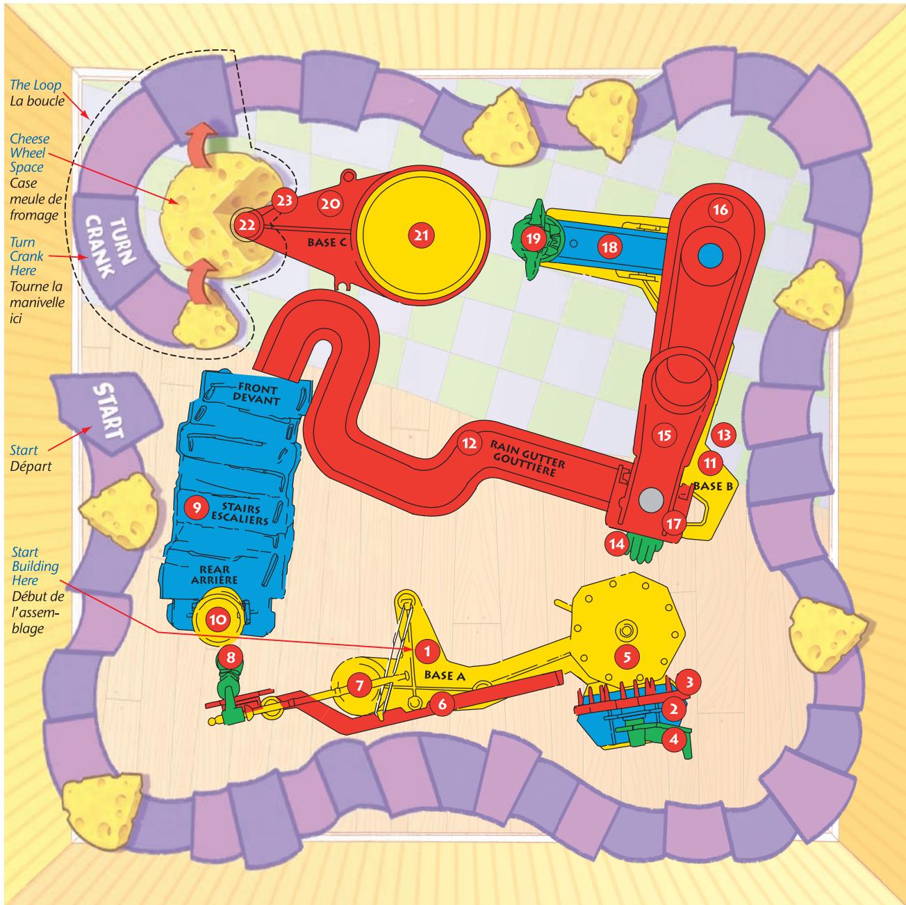 HASBRO MOUSE TRAP - THE GAMEBOARD - LA PLANCHETTE DE JEU - 1