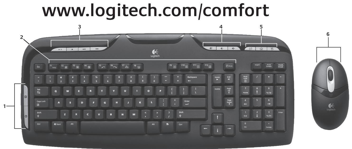 LOGITECH CORDLESS DESKTOP EX 110 - 7 - 2