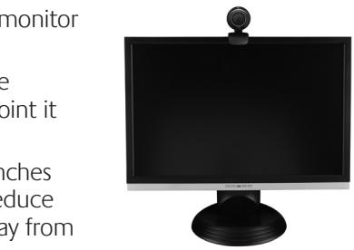 LOGITECH E3500 PLUS - Position camera, microphone, and speakers - 1