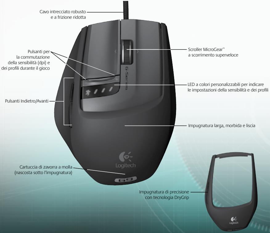LOGITECH G9 LASER MOUSE - Caratteristiche di G9 Laser Mouse - 1