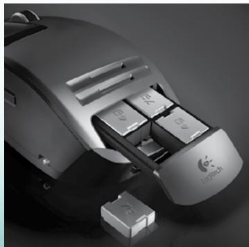 LOGITECH G9 LASER MOUSE - Système de réglage du poids - 1