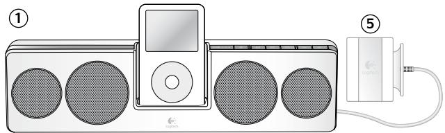 LOGITECH PURE-FI ANYWHERE - PARA REDUZIR O RISCO DE CHOQUES ELECTRICOS, NAO EXPONA THIS APARELHO A CHUVA OU A HUMIDADE. - 1