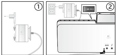 LOGITECH PURE-FI ANYWHERE - Ligar um adaptor Universal Dock - 2