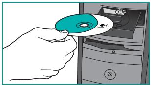 LOGITECH S 5500 - Comece por instalar o software - 1