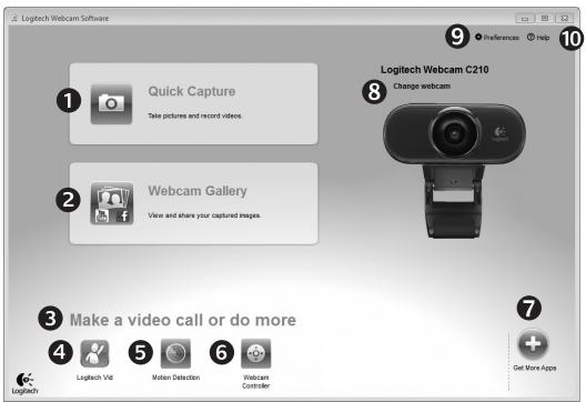 LOGITECH C210 - Navigación por el software de la webcam Web Logitech - 1