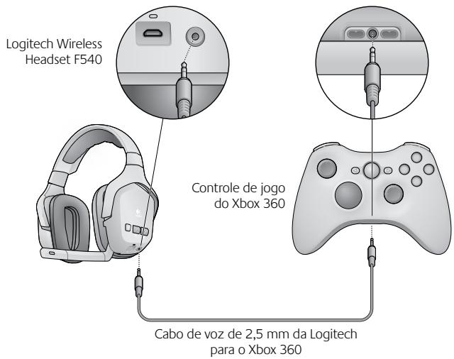 LOGITECH F540 - Conectar bate-papo de voz do Xbox 360 - 1