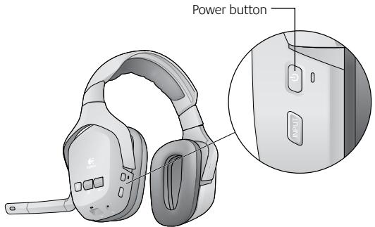 LOGITECH F540 - Turning off the headset - 1