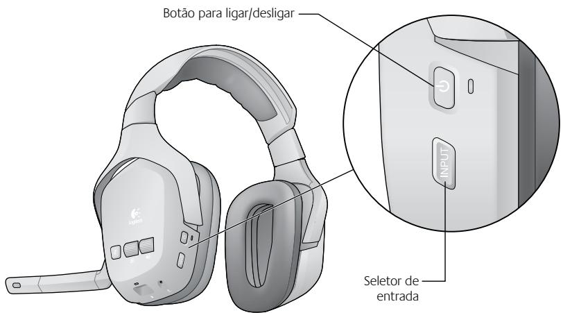 LOGITECH F540 - Ligar o headset - 1