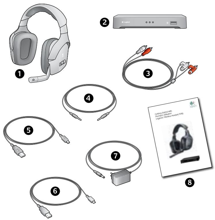 LOGITECH F540 - Logitech® wireless headset F540 - 3