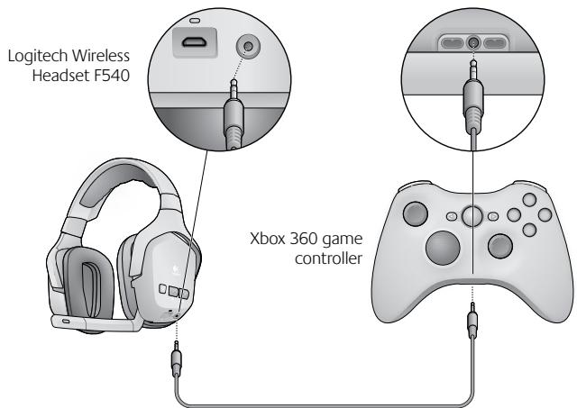LOGITECH F540 - Connecting Xbox 360 voice chat - 1