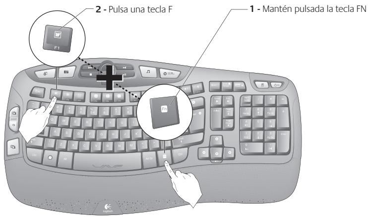 LOGITECH MK550 - \section*{Characteristicas del teclado: Uso de teclas F} - 2