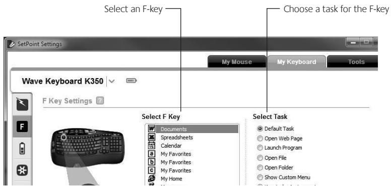 LOGITECH MK550 - Customizing the keyboard and mouse - 3