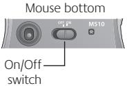LOGITECH MK550 - How to check the battery level for the mouse - 1