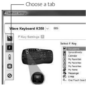 LOGITECH MK550 - Customizing the keyboard and mouse - 2