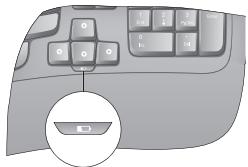 LOGITECH MK550 - How to check the battery level for the keyboard - 1