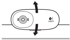 LOGITECH C110 - Anbringen der Webcam - 2