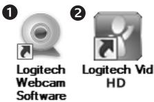 LOGITECH C170 - Accessing account settings and starting applications - 2