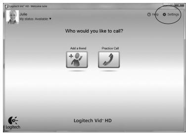 LOGITECH C170 - Accesso alle impostazioni dell'account e avvio delle applicazioni - 1