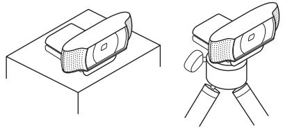 LOGITECH C930E - Befestigen Sie die Webcam - 1