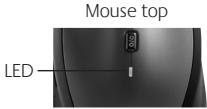 LOGITECH DESKTOP MK120, WIRELESS DESKTOP MK270, WIRELESS DESKTOP MK330, WIRELESS DESKTOP MK710 - How to check the battery level for the mouse - 2
