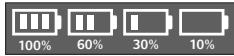 LOGITECH DESKTOP MK120, WIRELESS DESKTOP MK270, WIRELESS DESKTOP MK330, WIRELESS DESKTOP MK710 - LCD Dashboard icon status - 2