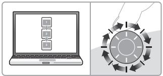 LOGITECH DESKTOP MK120, WIRELESS DESKTOP MK270, WIRELESS DESKTOP MK330, WIRELESS DESKTOP MK710 - Alternancia de rolagem - 1