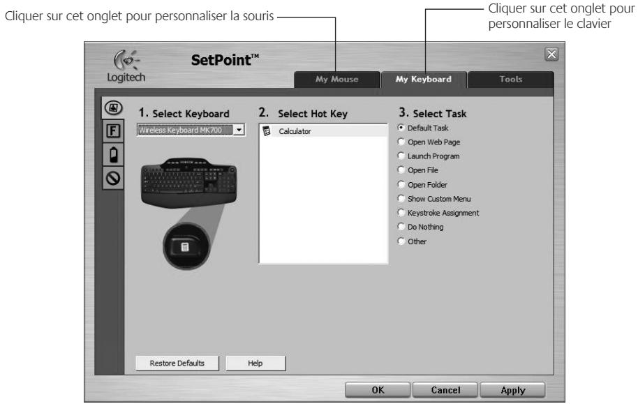 LOGITECH DESKTOP MK120,  WIRELESS DESKTOP MK270,  WIRELESS DESKTOP MK330,  WIRELESS DESKTOP MK710 - Personnalisation du clavier et de la souris - 1