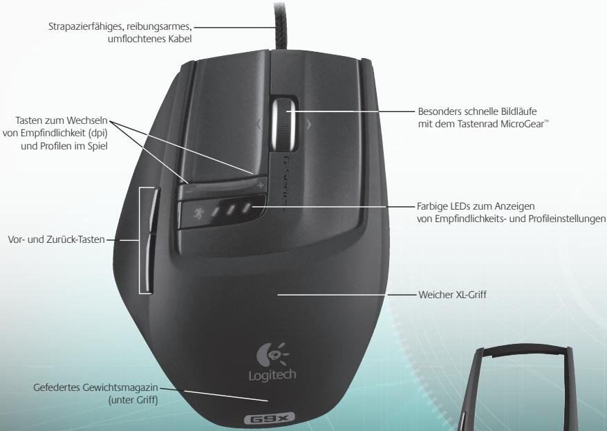 LOGITECH G300,  G500,  G600,  G600S,  G700,  G700S,  G9X,  G300S,  G500S - G9x Laser Mouse - Merkmale - 1