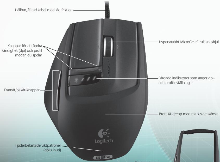 LOGITECH G300,  G500,  G600,  G600S,  G700,  G700S,  G9X,  G300S,  G500S - G9x Laser Mouse – funktioner - 1