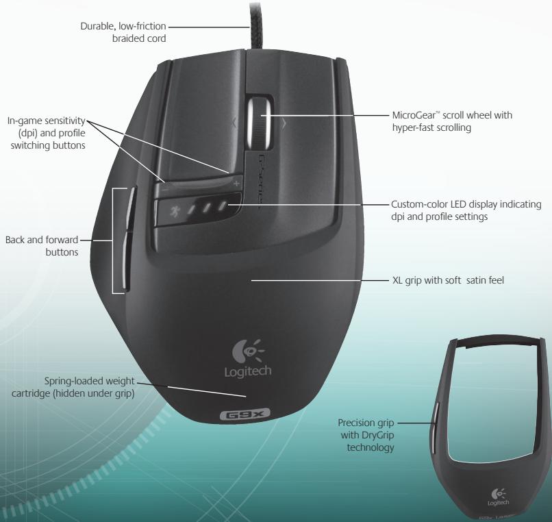 LOGITECH G700S - G9x Laser Mouse Features - 1