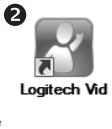LOGITECH HD WEBCAM C270 - Acceso a la configuración de la cuenta e inicia de aplicaciones - 3