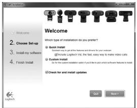 LOGITECH HD WEBCAM C270 - Configurar o Logitech Vid HD - 1