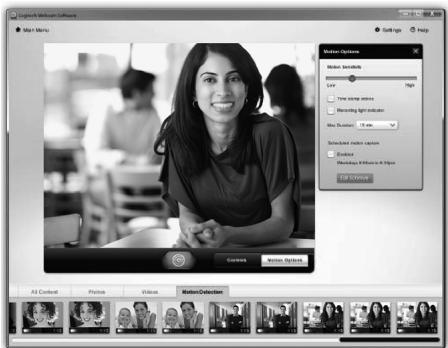 LOGITECH HD WEBCAM C270 - Utilisation du détecteur de mouvement - 1