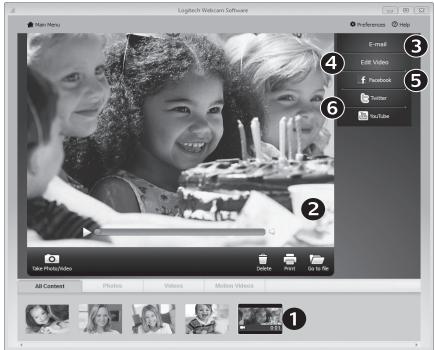 LOGITECH HD WEBCAM C615 - The gallery: viewing and sharing - 1