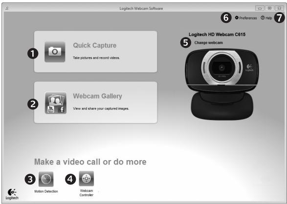 LOGITECH HD WEBCAM C615 - Logiciel Logitech Webcam Software pas à pas - 1
