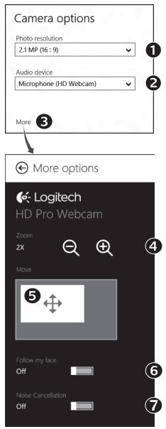 LOGITECH HD WEBCAM C615 - Uw camera-installingen aanpassen - 1